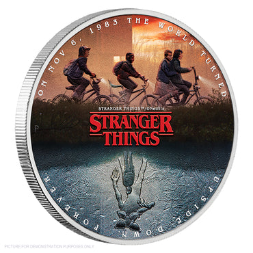2026 Perth Mint Stranger Things - The Upside Down 1oz Silver Coloured Coin