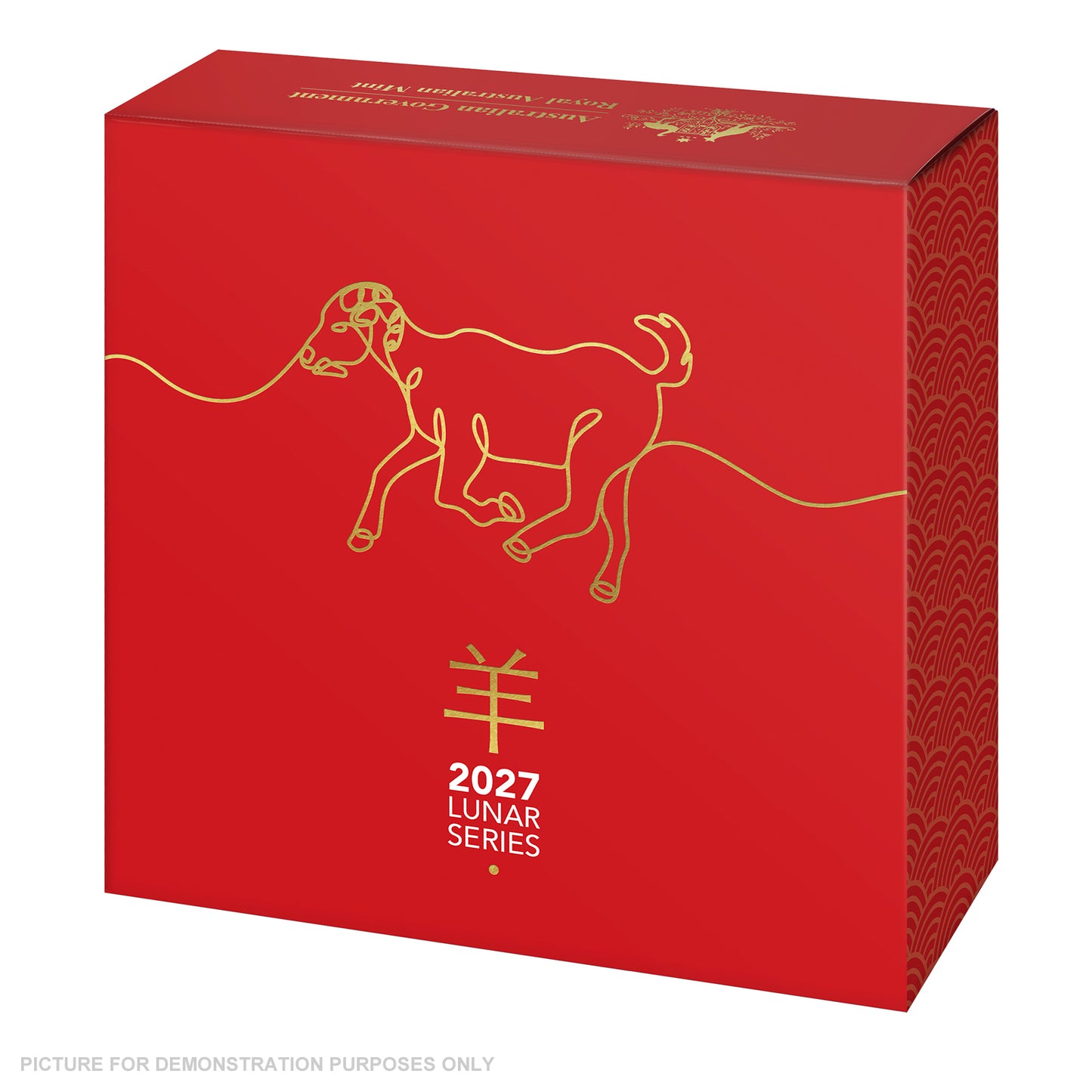 2027 Royal Australian Mint $5 1oz Fine Silver Proof Year of the Goat Domed Coin