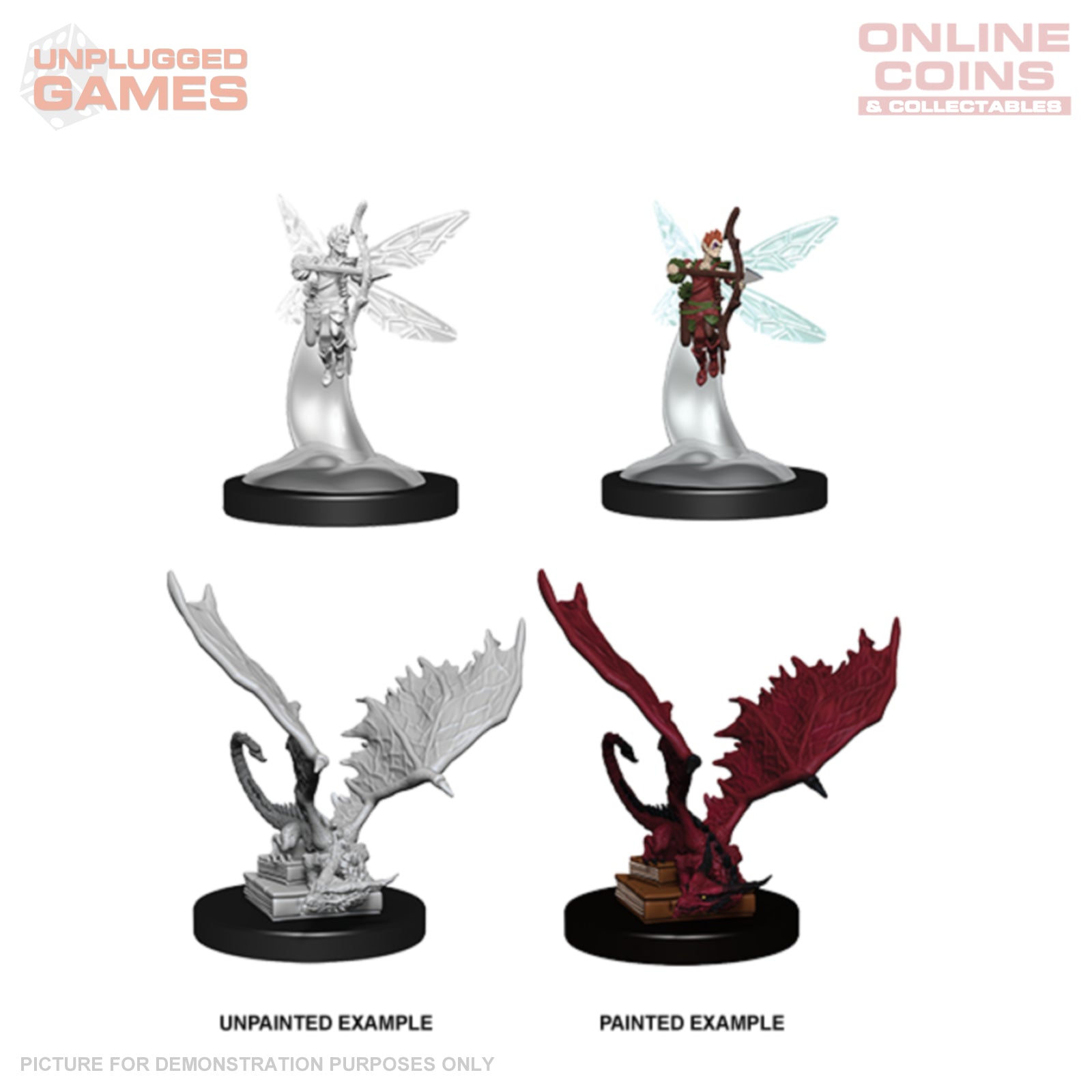 D&D Nolzurs Marvelous Unpainted Miniatures Sprite & Pseudodragon
