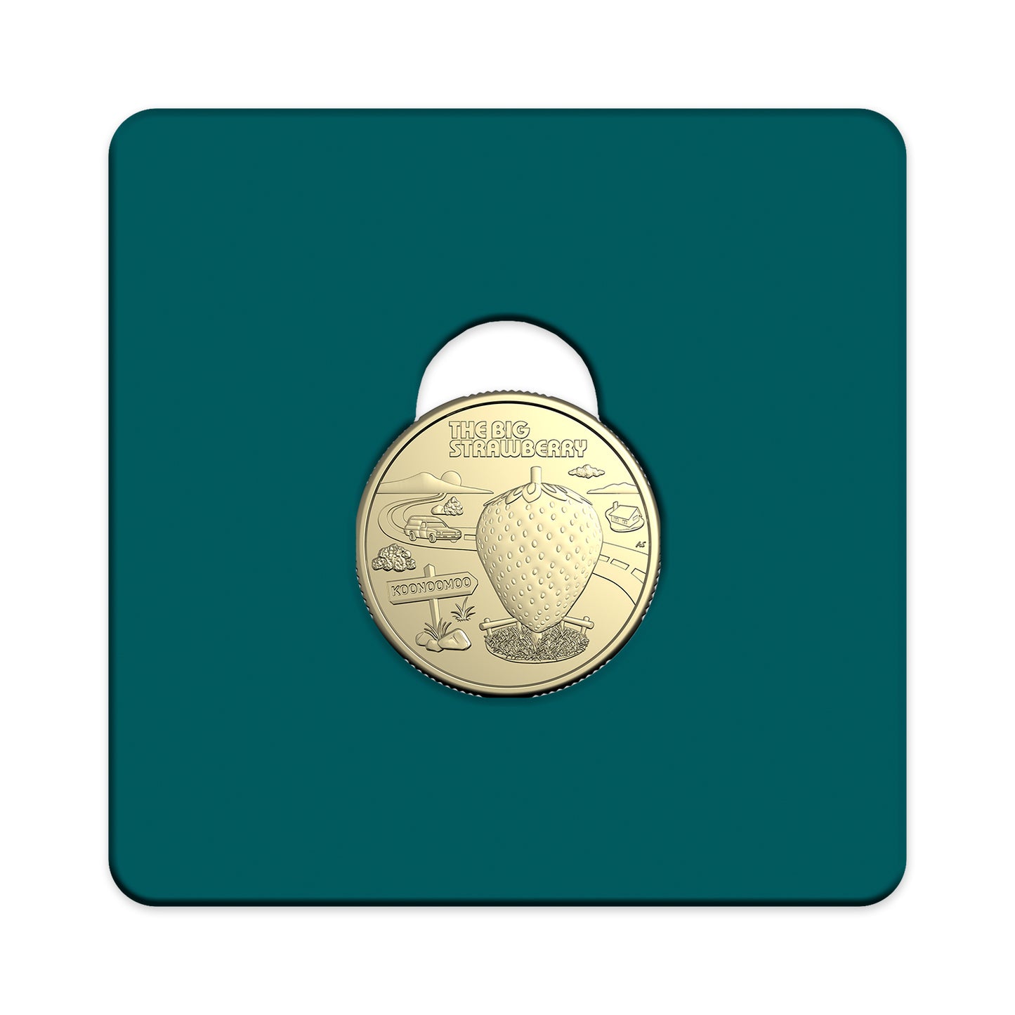 2025 Aussie Big Things 2 - Uncirculated $1 Coin in Card -  The Big Strawberry