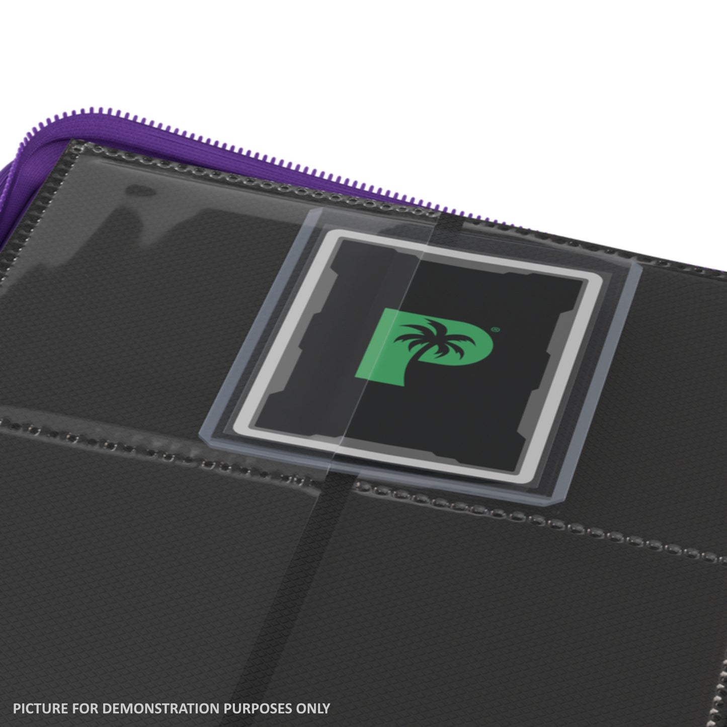 Palms Off Gaming Collector's Series Top Loader Zip Binder - 4 Pocket - Purple