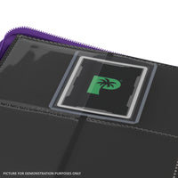 Palms Off Gaming Collector's Series Top Loader Zip Binder - 4 Pocket - Purple