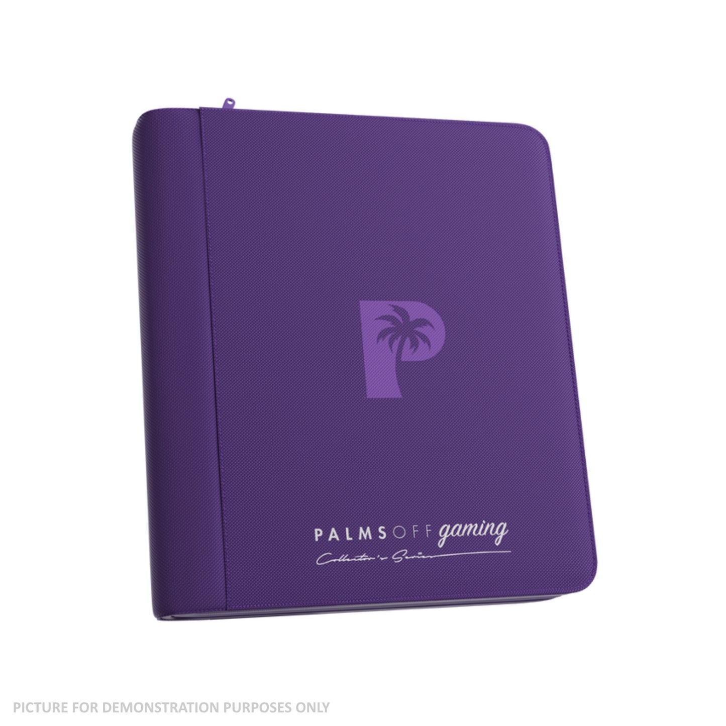 Palms Off Gaming Collector's Series Top Loader Zip Binder - 4 Pocket - Purple