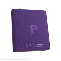 Palms Off Gaming Collector's Series Top Loader Zip Binder - 4 Pocket - Purple