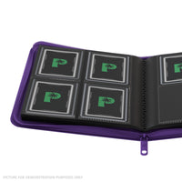 Palms Off Gaming Collector's Series Top Loader Zip Binder - 4 Pocket - Purple