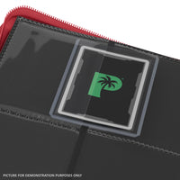 Palms Off Gaming Collector's Series Top Loader Zip Binder - 4 Pocket - Red