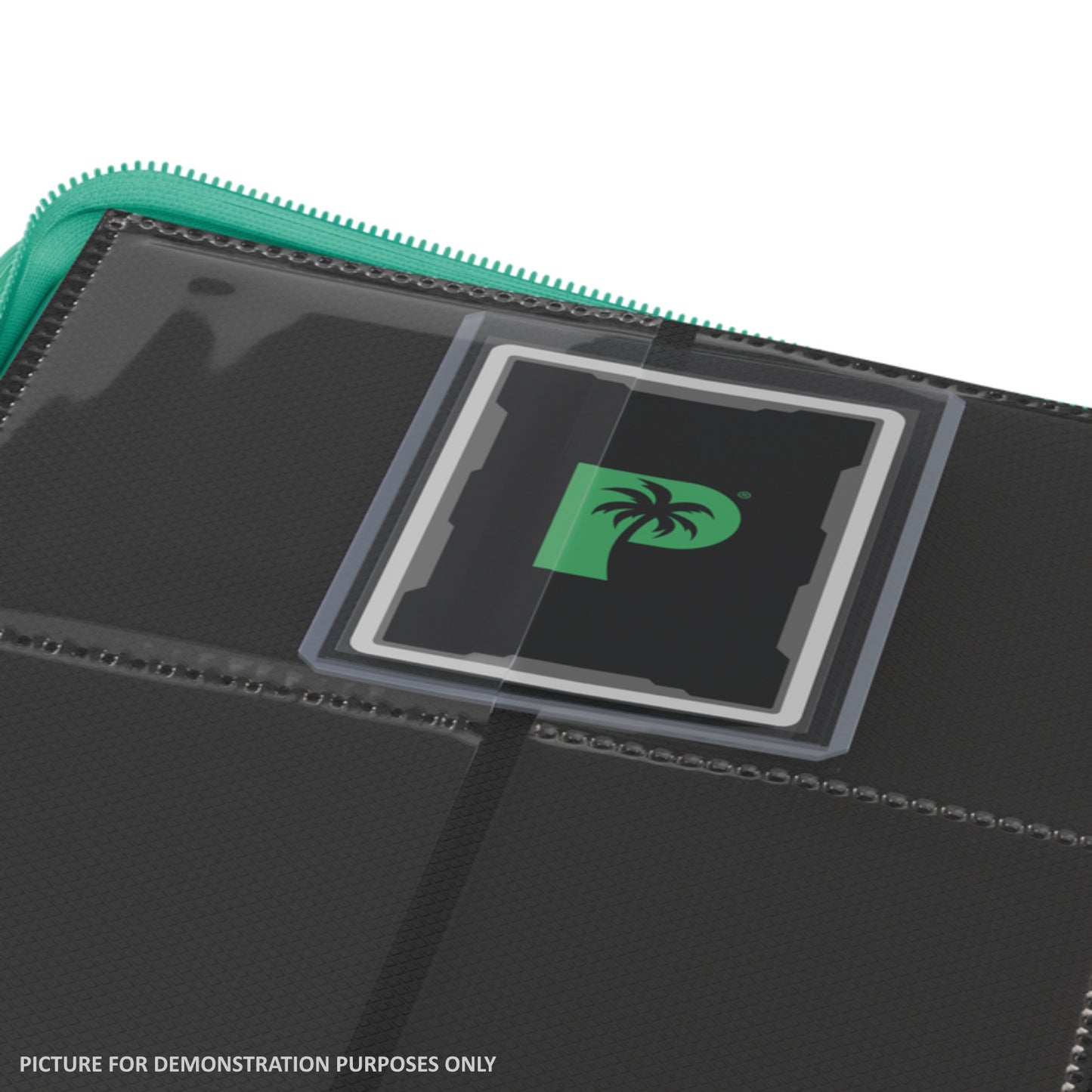 Palms Off Gaming Collector's Series Top Loader Zip Binder - 4 Pocket - Turquoise