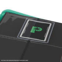 Palms Off Gaming Collector's Series Top Loader Zip Binder - 4 Pocket - Turquoise