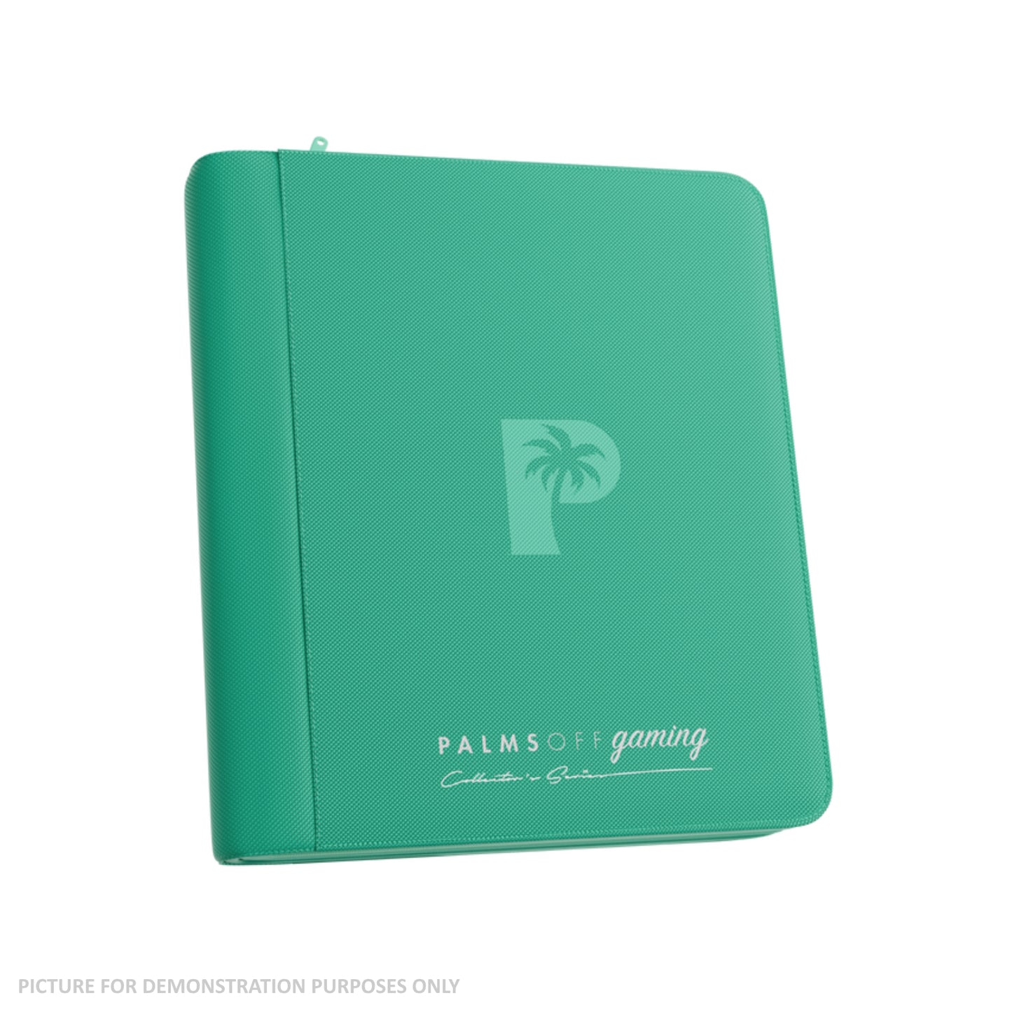 Palms Off Gaming Collector's Series Top Loader Zip Binder - 4 Pocket - Turquoise