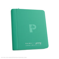 Palms Off Gaming Collector's Series Top Loader Zip Binder - 4 Pocket - Turquoise