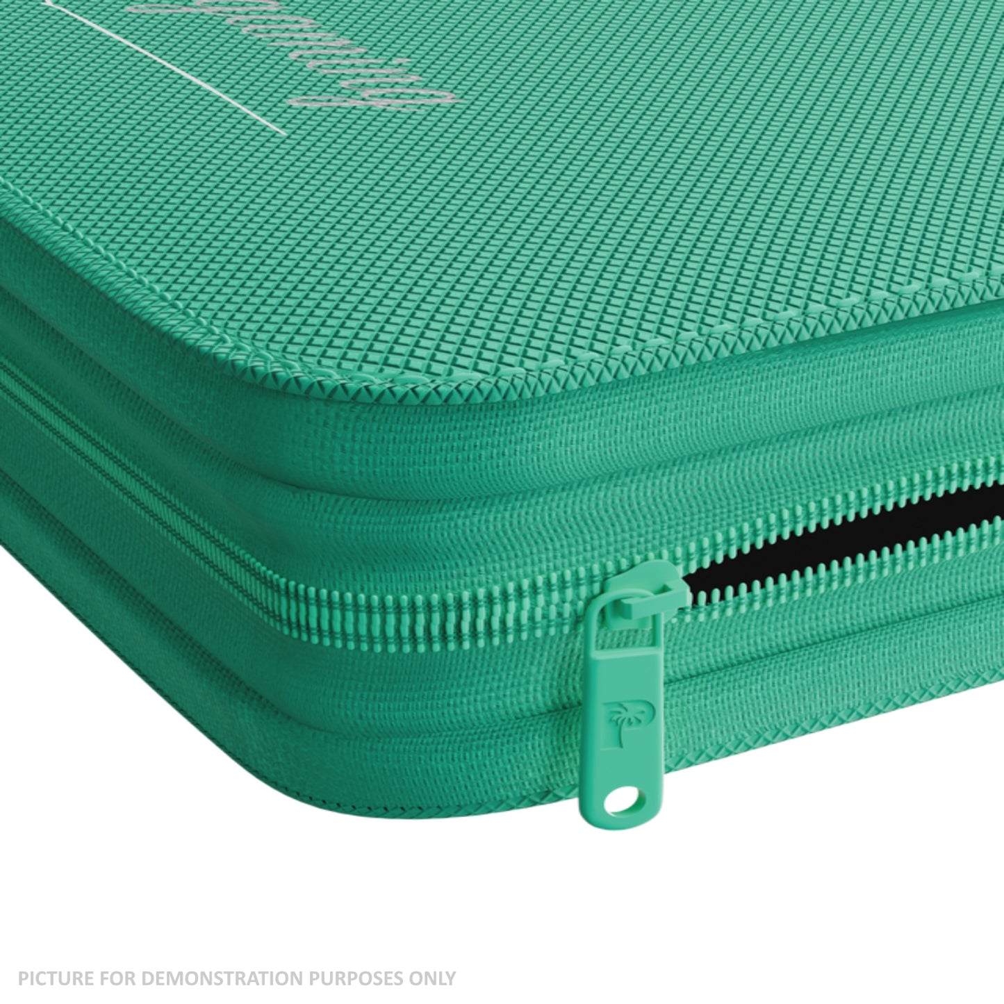 Palms Off Gaming Collector's Series Top Loader Zip Binder - 4 Pocket - Turquoise