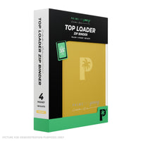 Palms Off Gaming Collector's Series Top Loader Zip Binder - 4 Pocket - Yellow