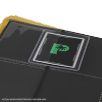 Palms Off Gaming Collector's Series Top Loader Zip Binder - 4 Pocket - Yellow