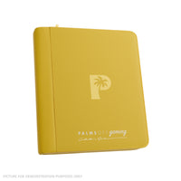 Palms Off Gaming Collector's Series Top Loader Zip Binder - 4 Pocket - Yellow