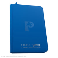 Palms Off Gaming Collector's Series Top Loader Zip Binder - 9 Pocket - Blue