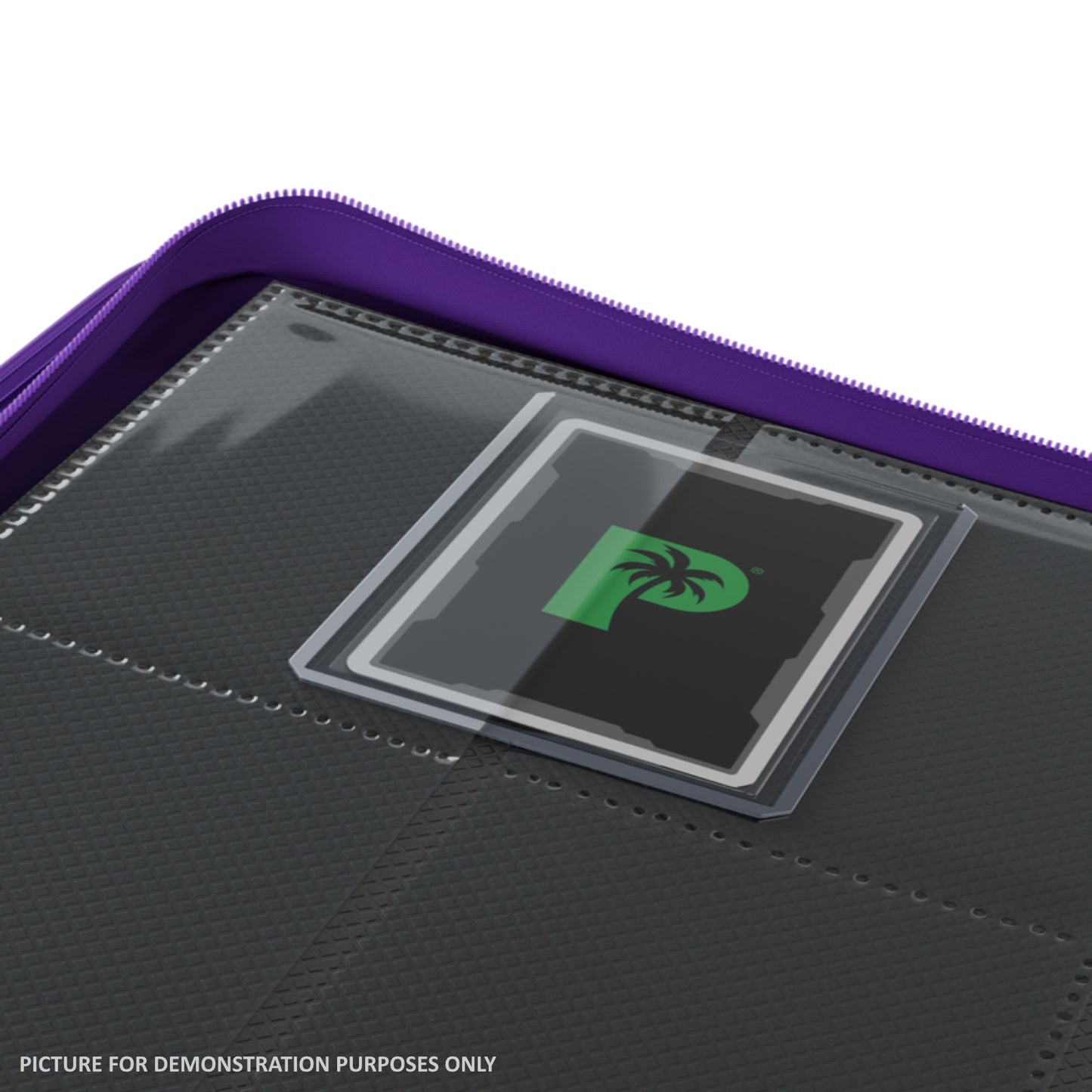 Palms Off Gaming Collector's Series Top Loader Zip Binder - 9 Pocket - PURPLE