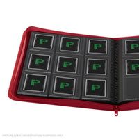 Palms Off Gaming Collector's Series Top Loader Zip Binder - 9 Pocket - Red