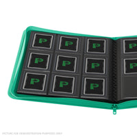 Palms Off Gaming Collector's Series Top Loader Zip Binder - 9 Pocket - TURQUOISE