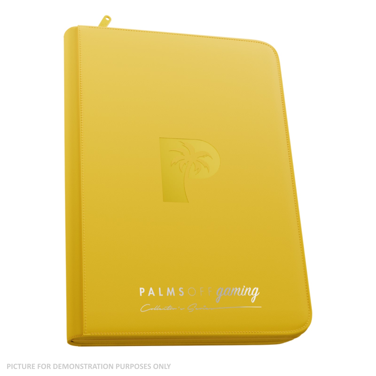 Palms Off Gaming Collector's Series Top Loader Zip Binder - 9 Pocket - YELLOW