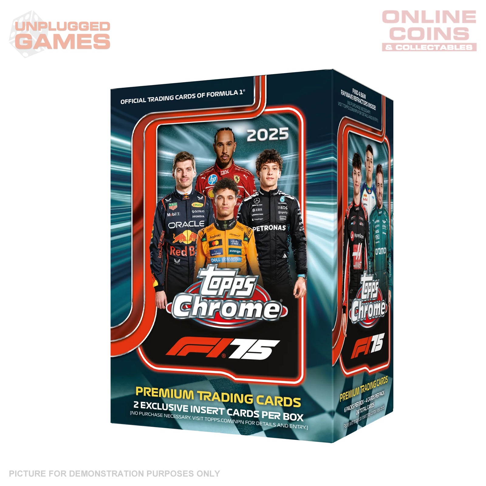 F1 Topps 2025 Chrome Value box