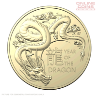 2024 RAM $1 Uncirculated 2 Coin Set - Lunar Year Of The Dragon