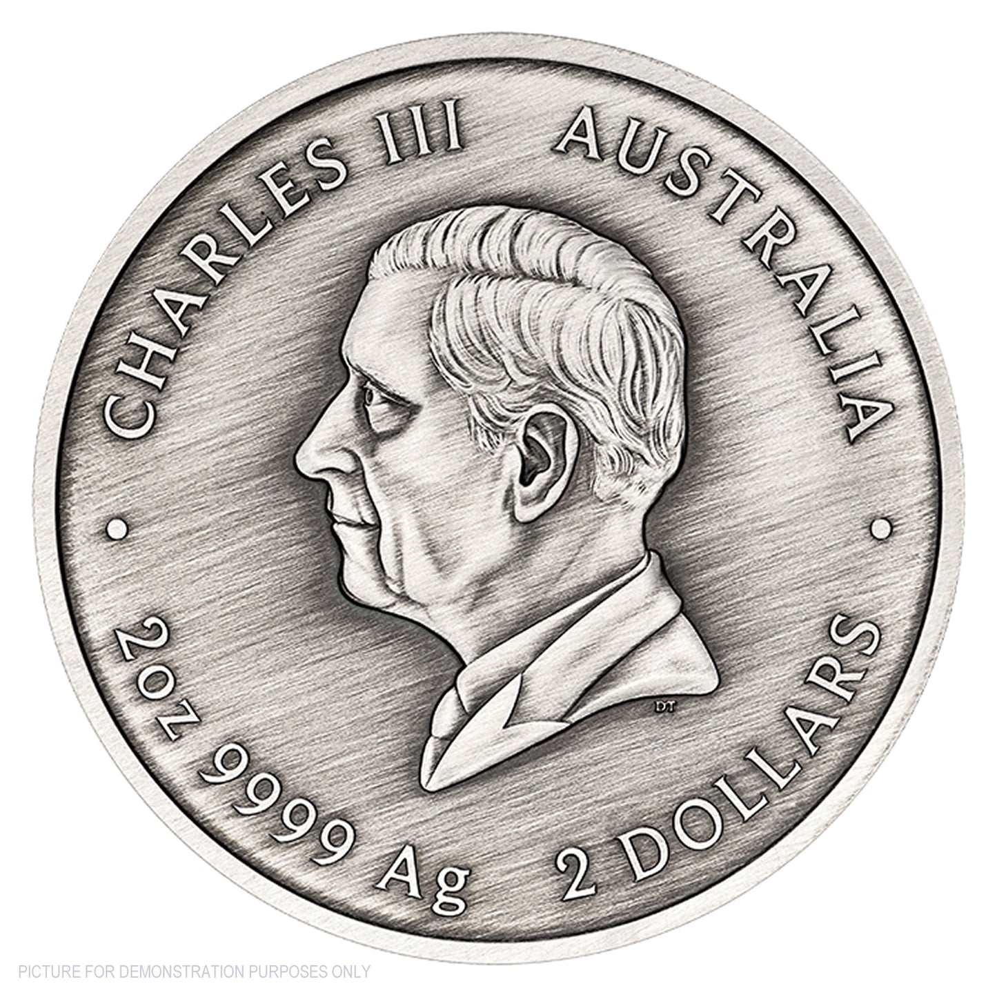 2026 Perth Mint 2oz Silver Antiqued Coloured Coin - Turtle Yaunati