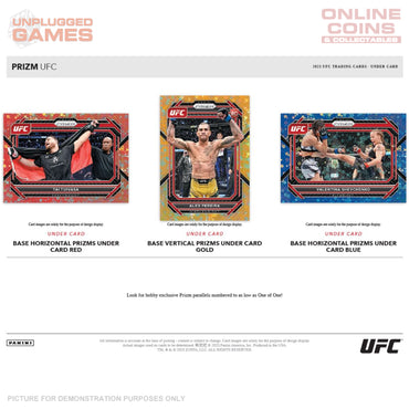 UFC - 2023 Prizm - UnderCard Trading Cards - Dispay of 10