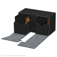 Ultimate Guard Twin Flip 'n Tray 266+ Xenoskin Deck Box - BLACK