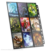 Ultimate Guard Side Load Trading Card Pages PACK OF 10 - BLACK