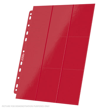 Ultimate Guard Side Load Trading Card Pages PACK OF 10 - RED