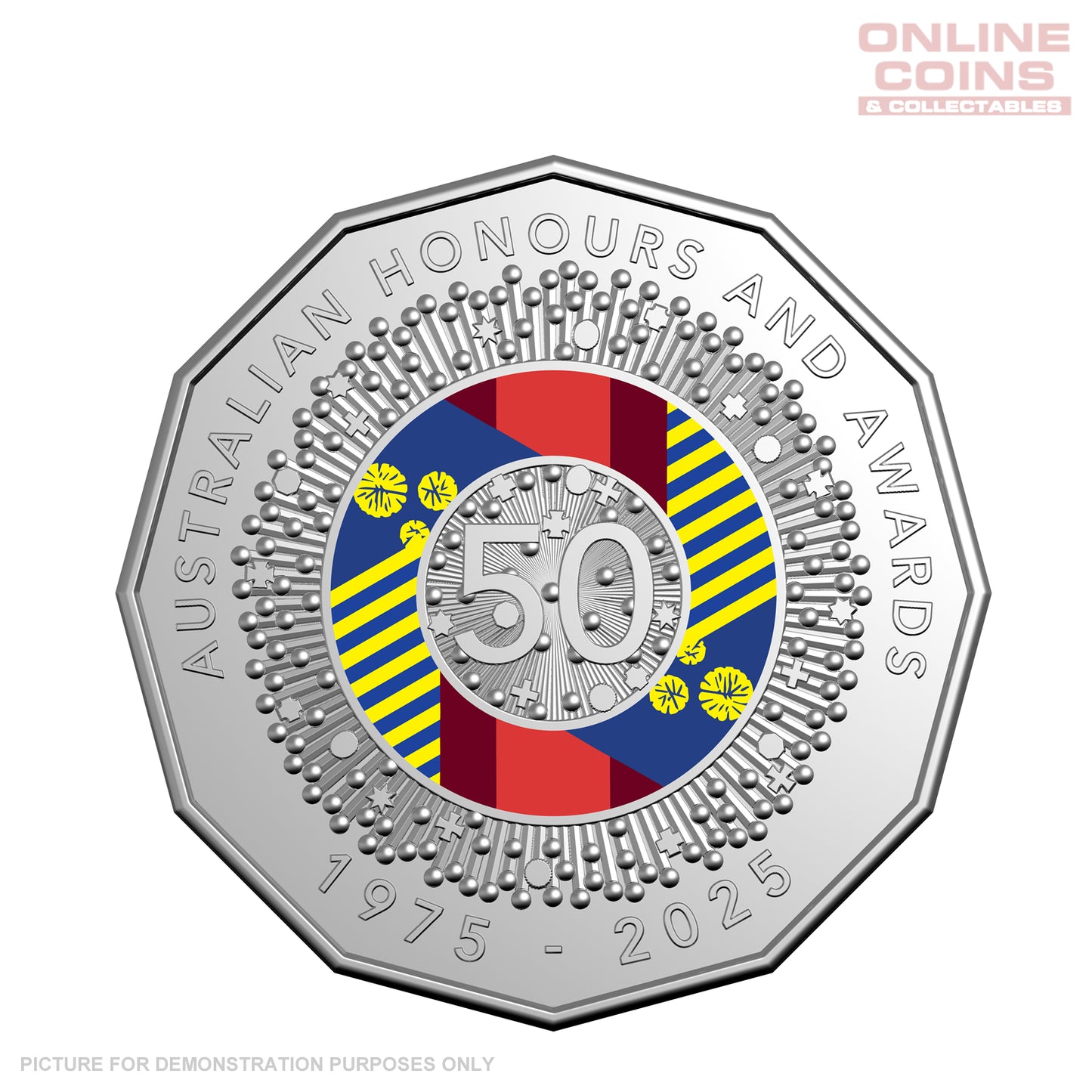 2025 Six-Coin Coloured Uncirculated Year Set - 50 Years of the Australian Honours System