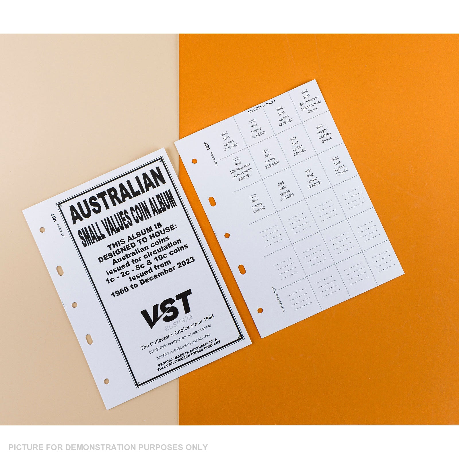 Supplement Pack For VST Small Values Coin Albums 2023