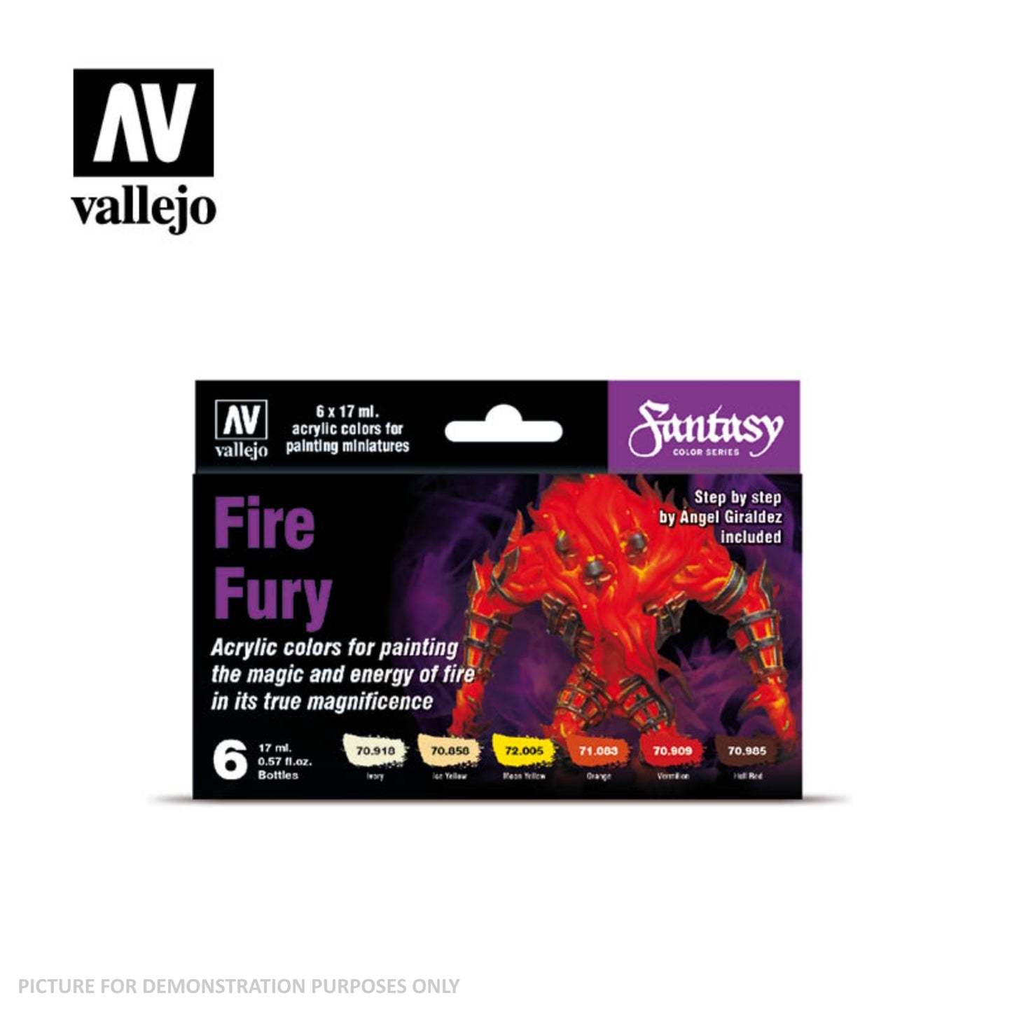 Vallejo Fantasy Color Series - Fire Fury Set (6)