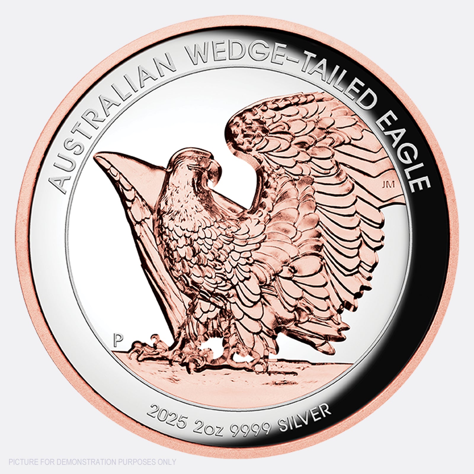 2025 Perth Mint 2oz Silver Proof Rose Gold Gilded Ultra High