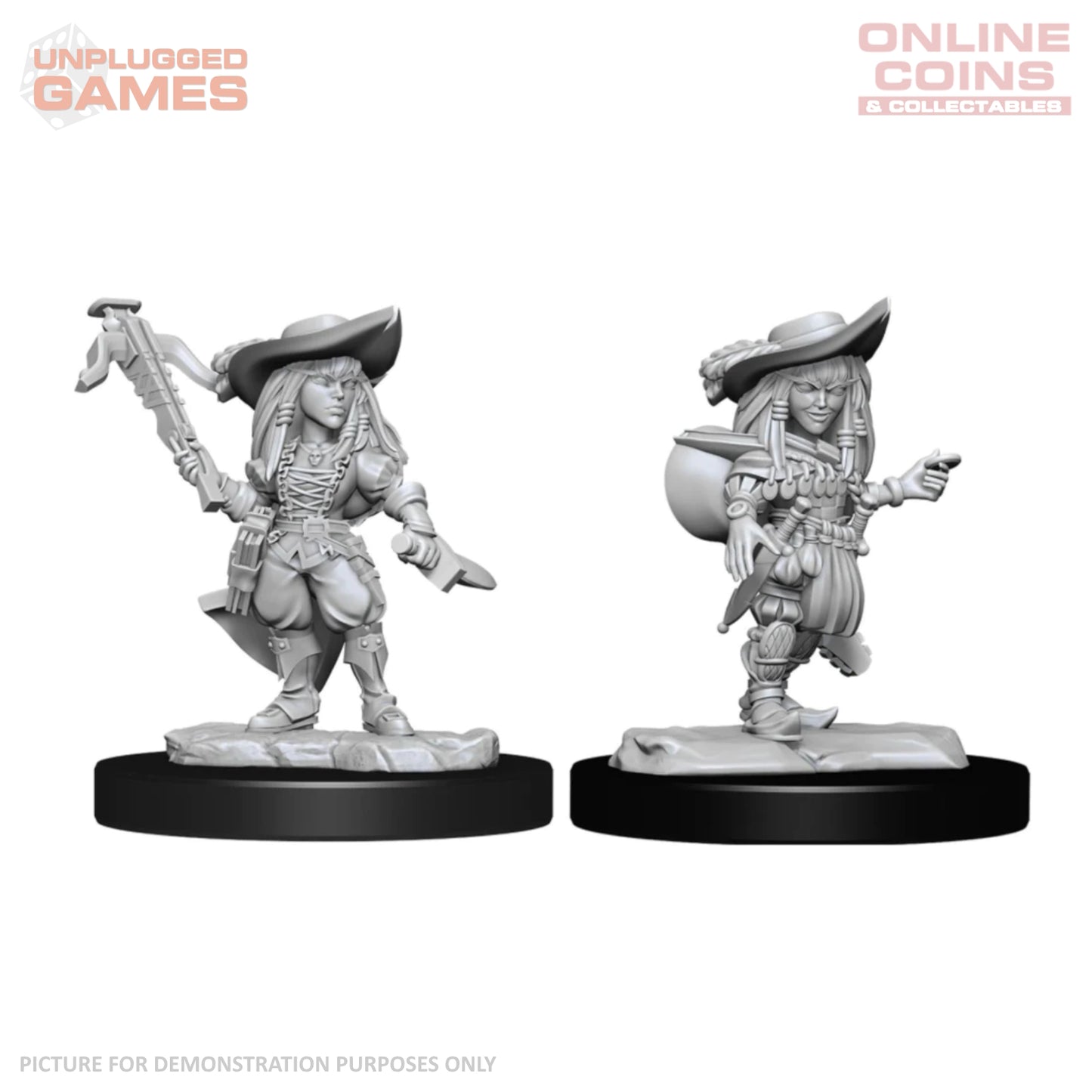 Pathfinder Deep Cuts Unpainted Miniatures - Female Gnome Bard