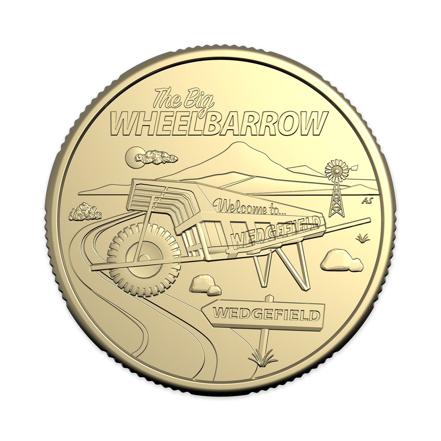 2025 Aussie Big Things 2 - Uncirculated $1 Coin in Card -  The Big Wheelbarrow