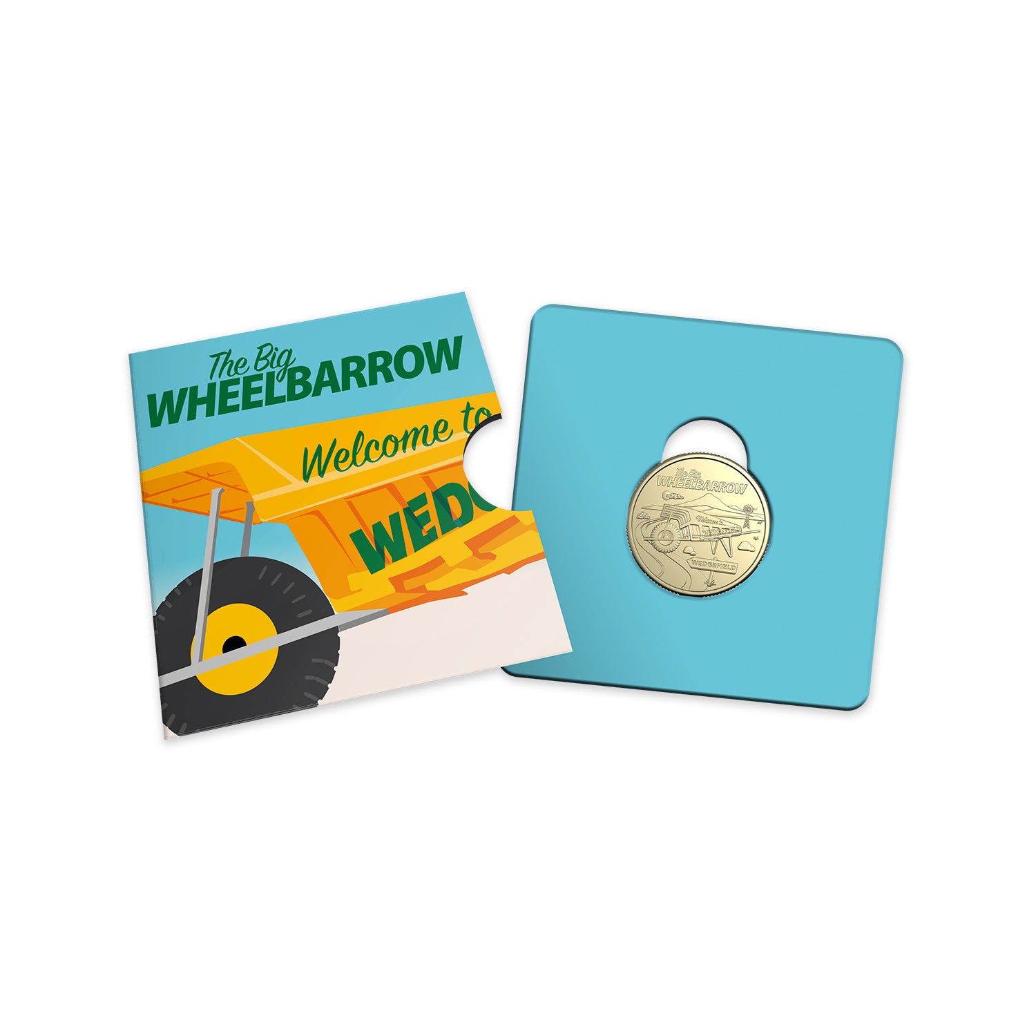 2025 Aussie Big Things 2 - Uncirculated $1 Coin in Card -  The Big Wheelbarrow
