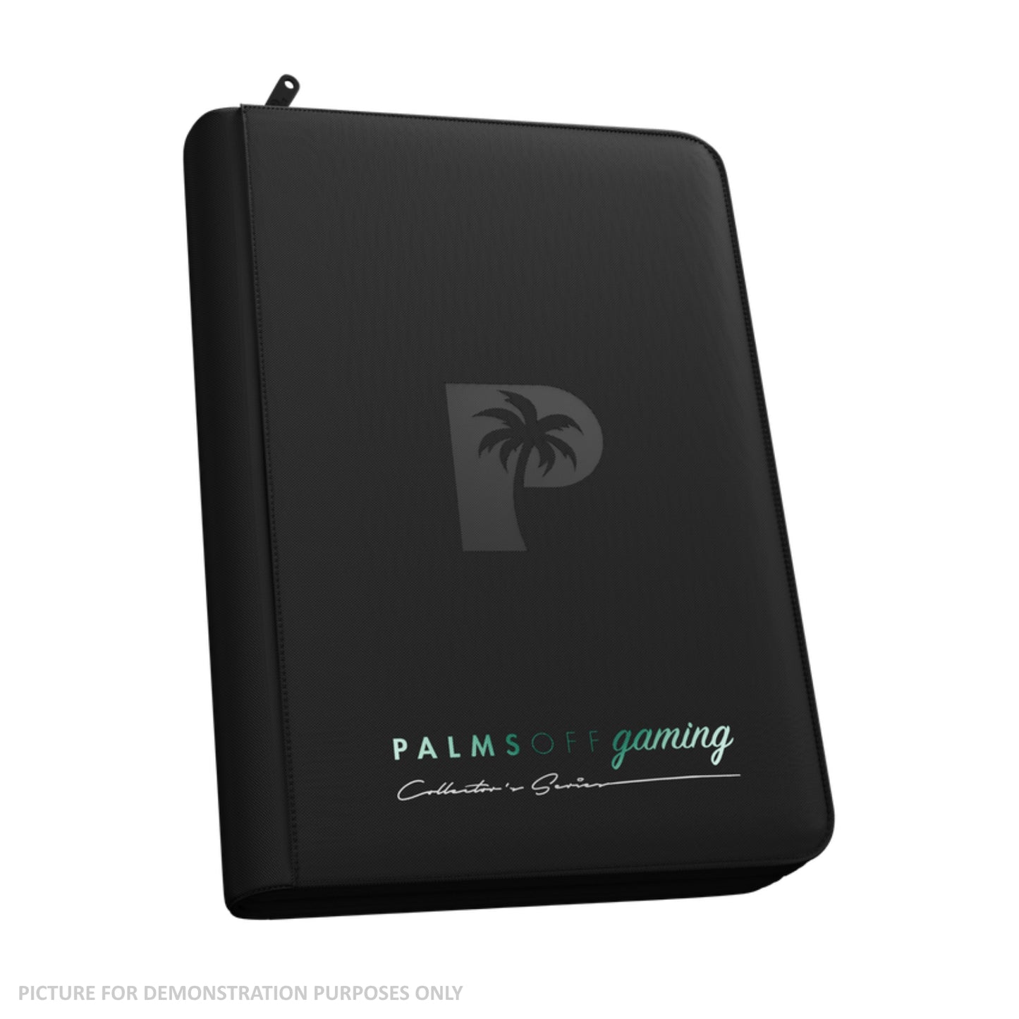 Palms Off Gaming Collector's Series Zip Binder - 4 Pocket - BLACK