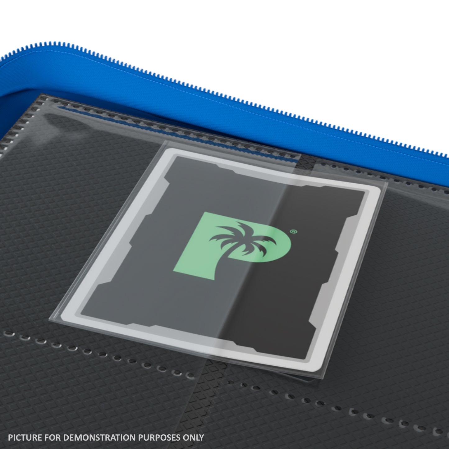 Palms Off Gaming Collector's Series Zip Binder - 4 Pocket - BLUE