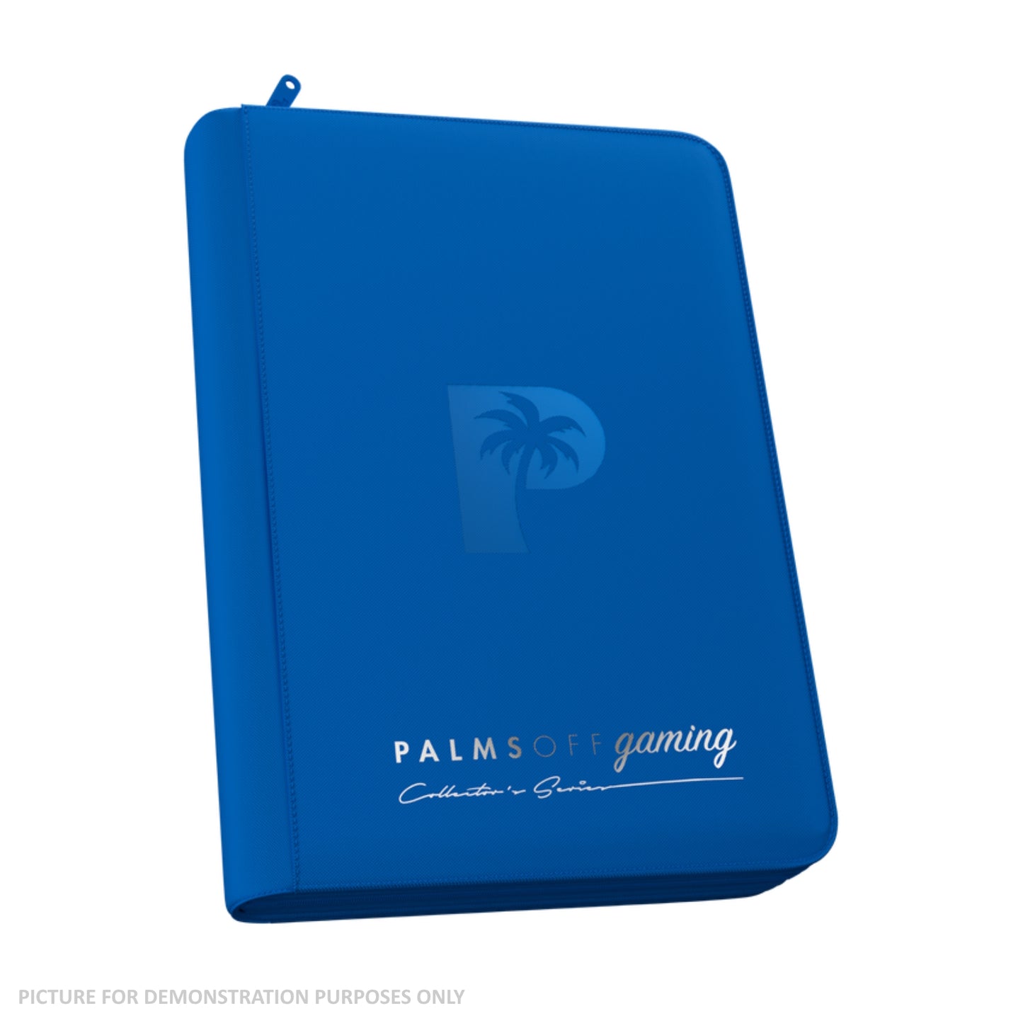 Palms Off Gaming Collector's Series Zip Binder - 4 Pocket - BLUE