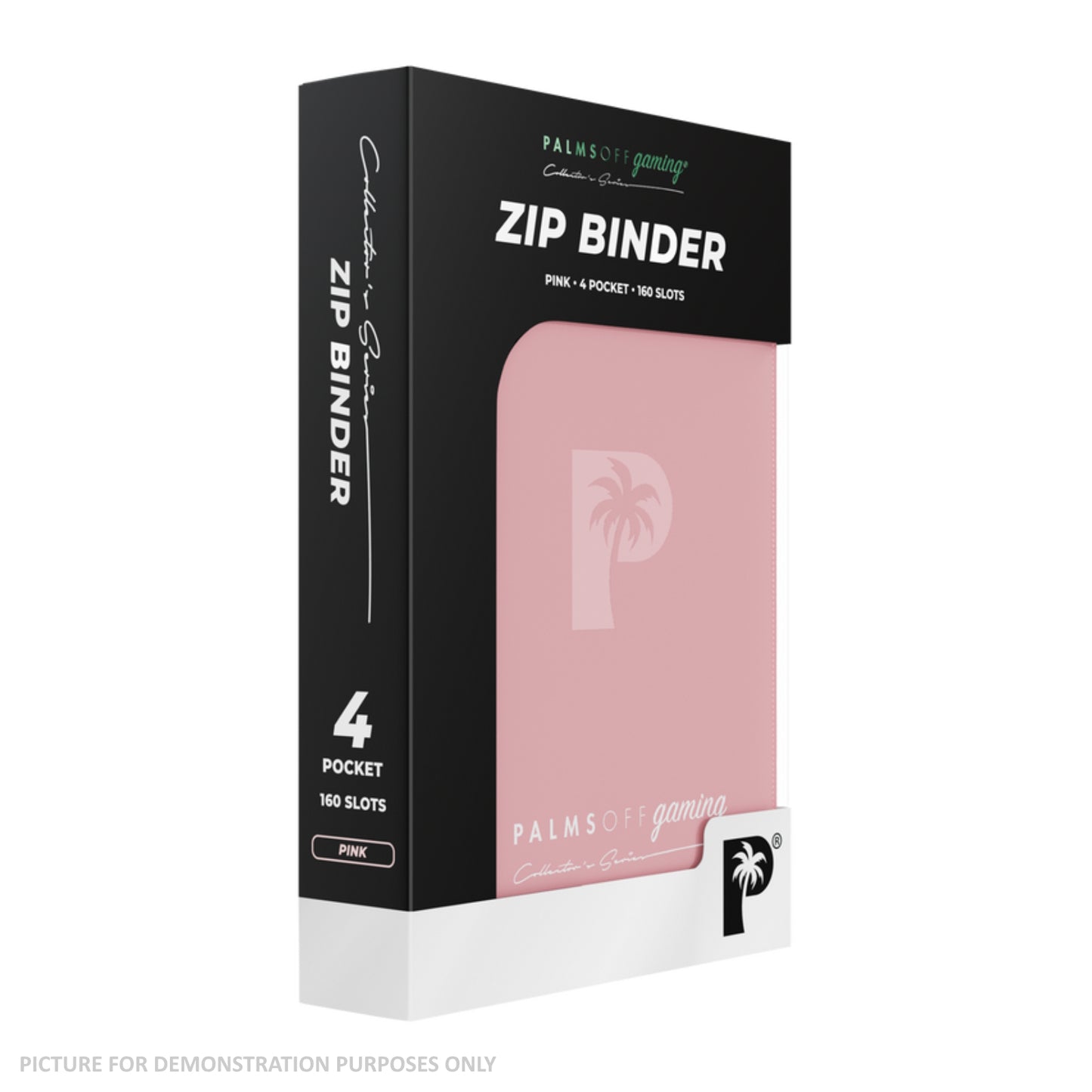 Palms Off Gaming Collector's Series Zip Binder - 4 Pocket - PINK
