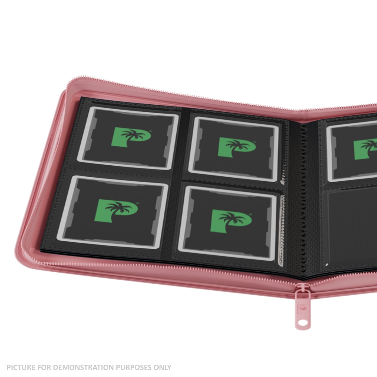 Palms Off Gaming Collector's Series Zip Binder - 4 Pocket - PINK