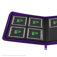 Palms Off Gaming Collector's Series Zip Binder - 4 Pocket - PURPLE