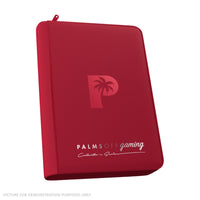 Palms Off Gaming Collector's Series Zip Binder - 4 Pocket - RED