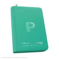 Palms Off Gaming Collector's Series Zip Binder - 4 Pocket - TURQUOISE