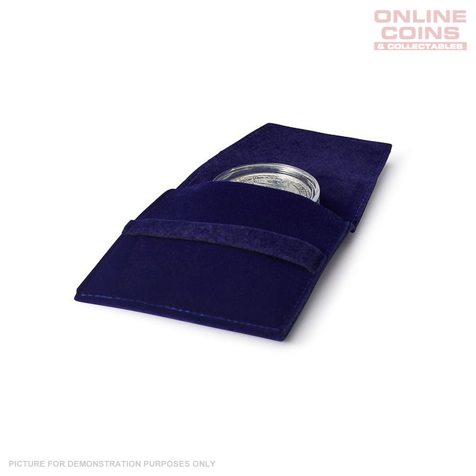 Lighthouse MT Premium Coin Pocket For One Coin - 50 mm - Blue