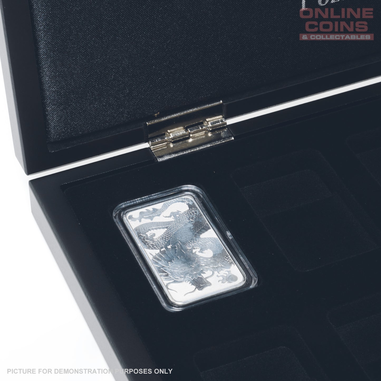VOLTERRA coin case for 18 Silver Dragon rectangular coins in capsules