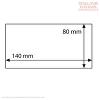 Lighthouse BASIC Banknote Sleeves - 140 x 80mm - ARCHIVAL SAFE - Pack of 50