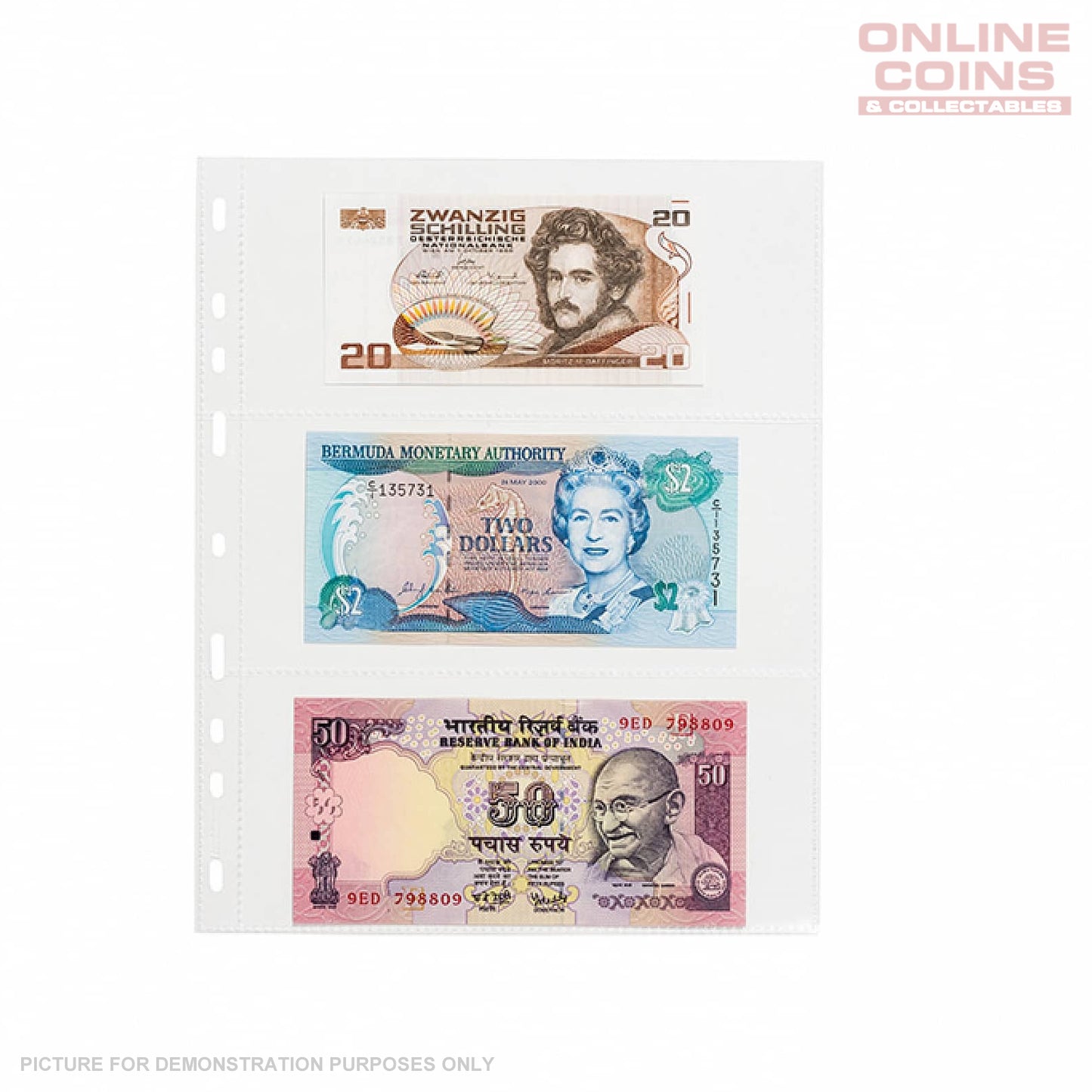 Lighthouse Optima Easy 3 Pocket Plastic Sheets Clear Pack of 50