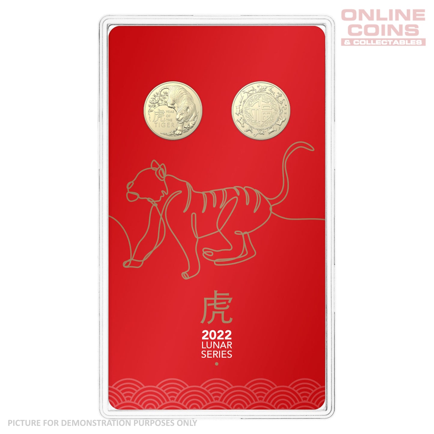 2022 RAM $1 AlBr Uncirculated Two Coin Set - Lunar Year of the Tiger
